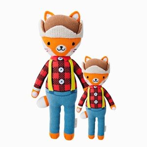 Cuddle + Kind Wyatt the Fox Little 13inch knit toy